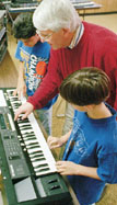Tom and boys compose